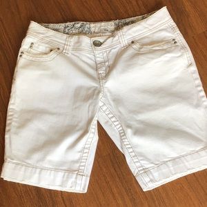 Aeropostale white denim shorts